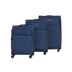 Комплект чемоданов Alezar Access, 3 шт, синего цвета цена и информация | Чемоданы, дорожные сумки | kaup24.ee