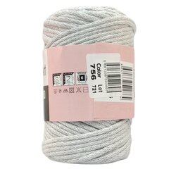 YarnArt Macrame Cord 3mm- 756- ash цена и информация | Принадлежности для вязания | kaup24.ee