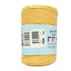 YarnArt Macrame Cotton- 764- желтый цена и информация | Принадлежности для вязания | kaup24.ee