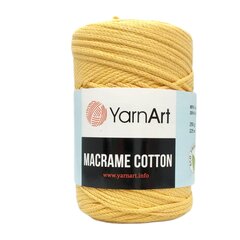 YarnArt Macrame Cotton- 764- желтый цена и информация | Принадлежности для вязания | kaup24.ee