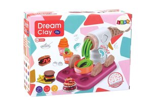 Plastiliinimasin koos tarvikutega Dream clay Lean Toys, roosa, 36 tk hind ja info | Arendavad mänguasjad | kaup24.ee