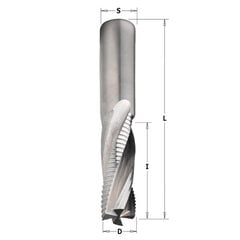 CMT Спиральный черновой и чистовой резец Z4 D16 I35 L90 S16mm / положительный цена и информация | Фрезы | kaup24.ee