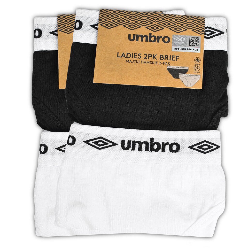 Naiste aluspüksid UMBRO  UMUL0031, puuvillased, valged, 4 tk. hind ja info | Naiste aluspüksid | kaup24.ee