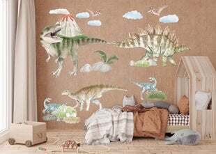 Laste seinakleebised poisile dinosaurused vulkaan suur XXL 120x240 цена и информация | Декоративные наклейки | kaup24.ee