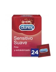 DUREX SOFT AND SENSITIVE 24 ÜKSIKKU цена и информация | Презервативы | kaup24.ee