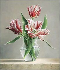 Teemant mosaiik "Tulips in a vase" 30 x 40 cm hind ja info | Teemantmaalid, teemanttikandid | kaup24.ee