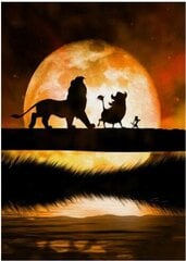 Teemant mosaiik "The Lion King Walking With Friends" 30 x 40 cm hind ja info | Teemantmaalid, teemanttikandid | kaup24.ee