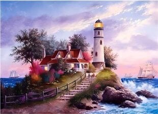 Teemant mosaiik "Lighthouse" 30 x 40 cm hind ja info | Teemantmaalid, teemanttikandid | kaup24.ee