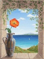 Teemant mosaiik "A pitcher of poppies" 30 x 40 cm hind ja info | Teemantmaalid, teemanttikandid | kaup24.ee