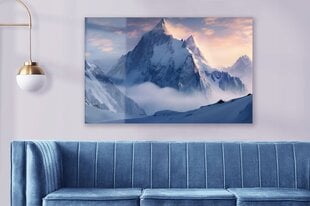 Klaasi maalimine kõrged mäed loodusmaastik 150x95 cm цена и информация | Детали интерьера | kaup24.ee