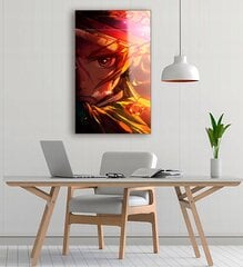 Klaasi maalimine anime nägu manga sõdalane 23x36 cm цена и информация | Детали интерьера | kaup24.ee