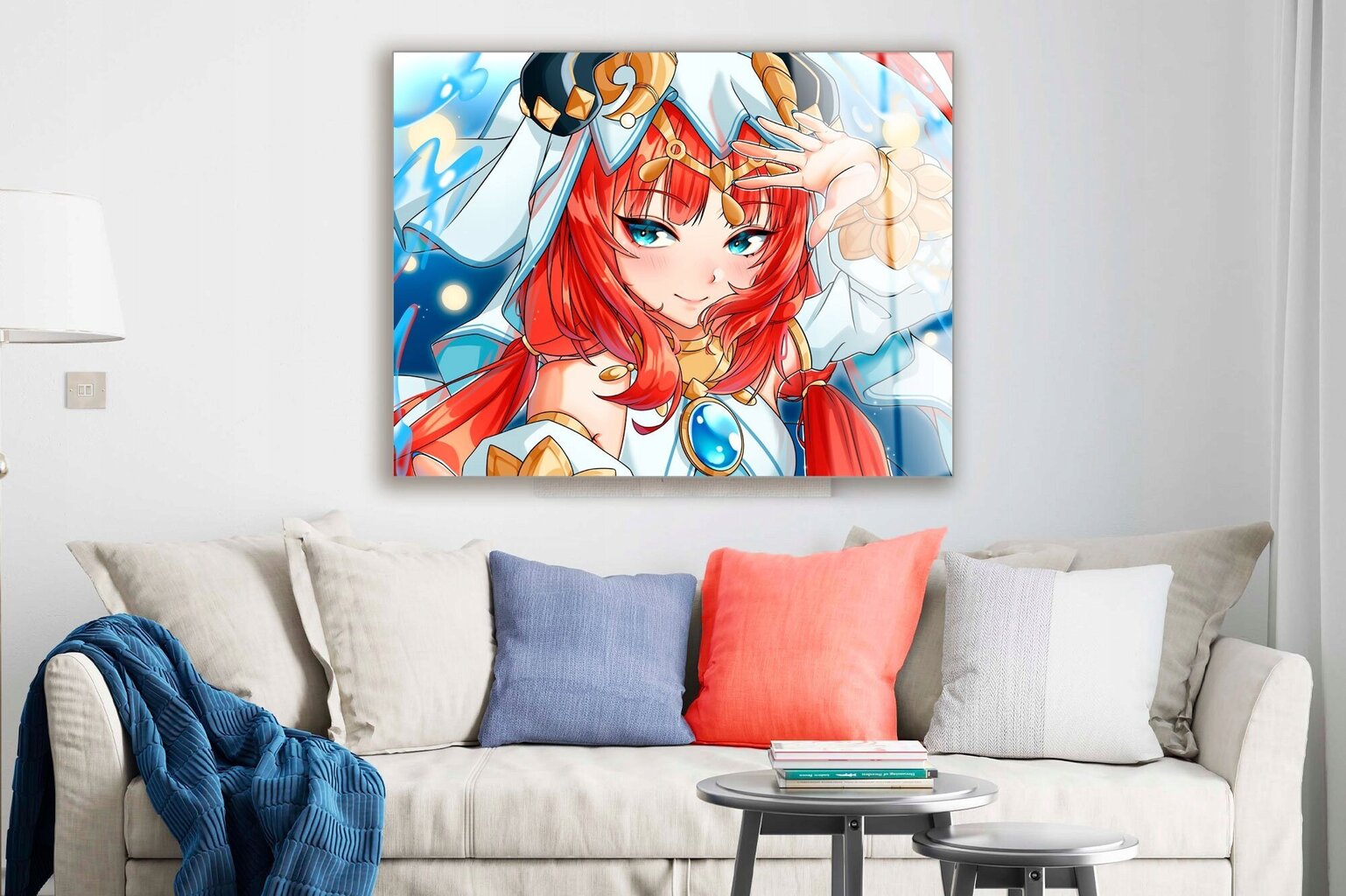 Klaasi maalimine tüdruku tegelane anime manga 130x83 cm hind ja info | Sisustuselemendid | kaup24.ee