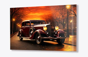 Klaasi maalimine vintage auto vana 36x23 cm цена и информация | Детали интерьера | kaup24.ee