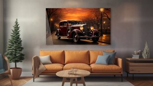 Klaasi maalimine vintage auto vana 36x23 cm цена и информация | Детали интерьера | kaup24.ee