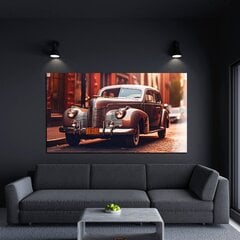 Klaasi maalimine vana auto retro vintage 36x23 cm цена и информация | Детали интерьера | kaup24.ee