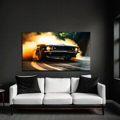 Klaasi maalimine kiire auto retro suitsu 90x60 cm цена и информация | Детали интерьера | kaup24.ee