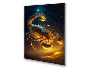 Klaasi maalimine sodiaagimärk skorpion 23x36 cm цена и информация | Детали интерьера | kaup24.ee