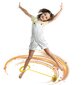 LED HULA HOP skipper jala hüppetrossi helendavad värvid lastele цена и информация | Vabaõhumängud | kaup24.ee