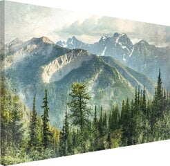 Lõuendist seinamaaling elutuppa Mägimaastik 80x120cm цена и информация | Картины, живопись | kaup24.ee