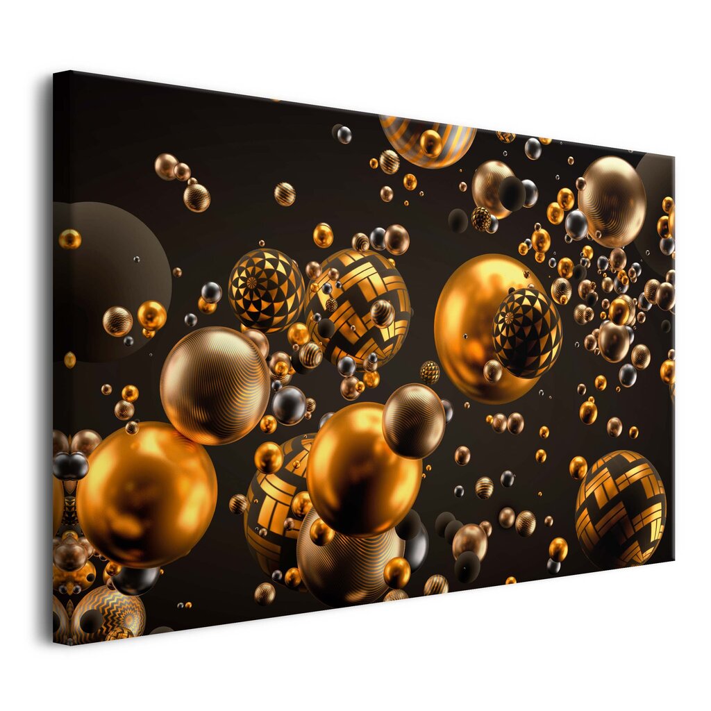 3D lõuendimaal Salon Glamour Balls Pronks kuld Vask Modern 80x120 цена и информация | Seinapildid | kaup24.ee