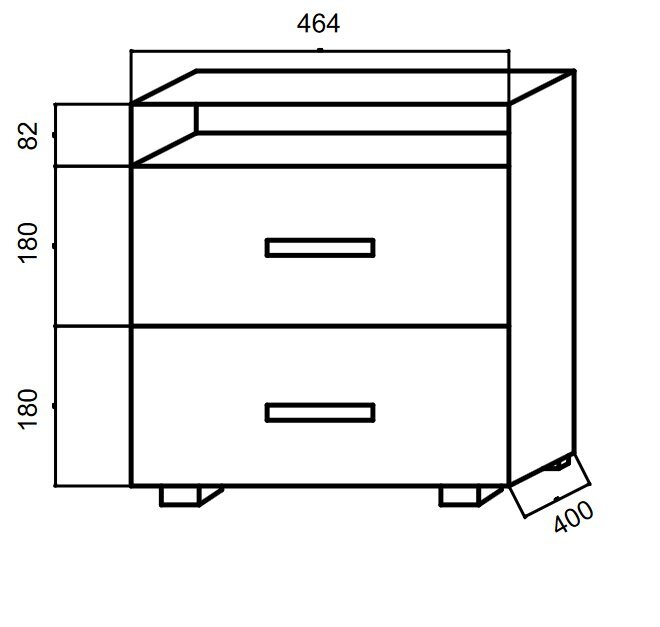 2-sahtline pjedestaal B - KB2 hind ja info | Kontoritoolid | kaup24.ee