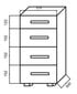 4 sahtliga kontori pjedestaal B - KB3 (350) hind ja info | Kontoritoolid | kaup24.ee