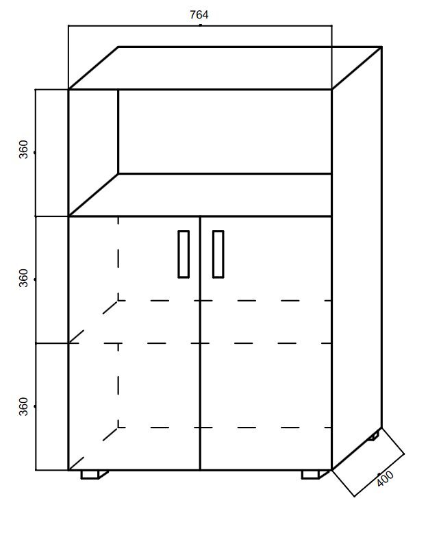 2-ukseline raamaturiiul B - R1 hind ja info | Kontoritoolid | kaup24.ee