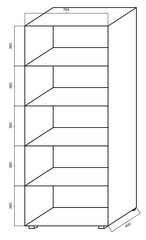 Riiulihoidik B - R4 (800) hind ja info | Kontoritoolid | kaup24.ee