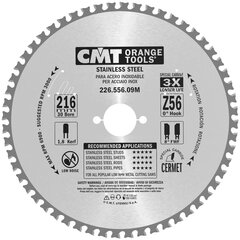 226.556.09M CMT HM пильный диск для нержавеющей стали 216x30x56Z / INOX цена и информация | Пилы, циркулярные станки | kaup24.ee