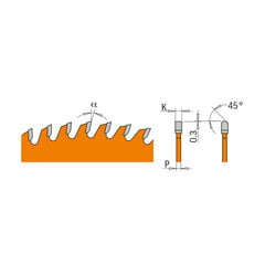 284.216.40M Saetera alumiiniumile / messingile / PVC-le 216x30x40Z hind ja info | Elektrilised saed, mootorsaed ja tarvikud | kaup24.ee