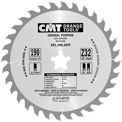 291.190.32FF CMT Puusaag 190x20FFx32Z / universaalne lõikamine / FESTOOL PRECISIO hind ja info | Elektrilised saed, mootorsaed ja tarvikud | kaup24.ee