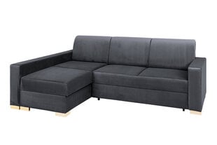 Угловой диван-кровать Instit, 232x95/164x82 см, темно-серый цена и информация | Угловые диваны | kaup24.ee
