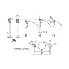 GLOBUS Пильный диск для алюминия и ПВХ 550x30x160Z / -5° негатив цена и информация | Пилы, циркулярные станки | kaup24.ee