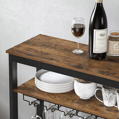 Кухонная полка KWR028B01, коричневая цена и информация | Комплектующие для кухонной мебели | kaup24.ee