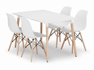 5-частный обеденный комплект Adria Osaka, белый цена и информация | Комплекты мебели для столовой | kaup24.ee