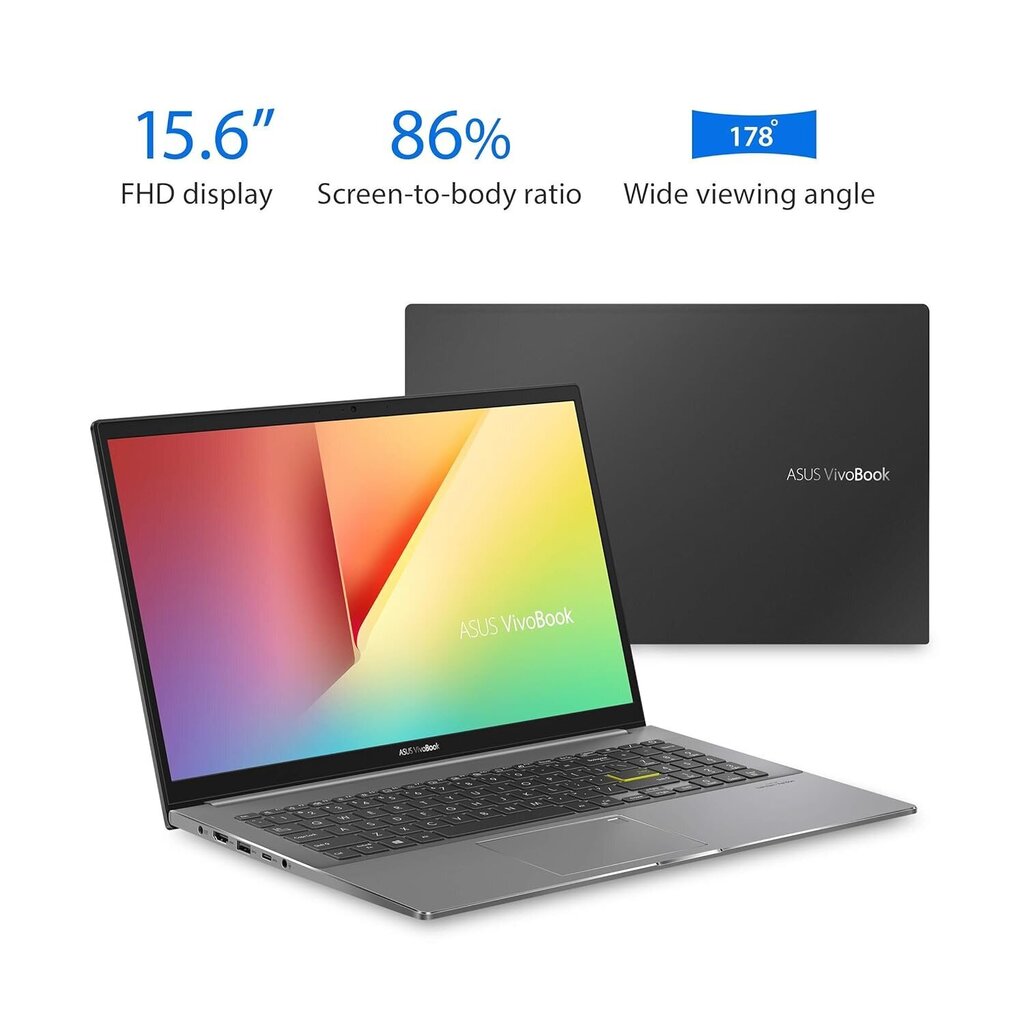 Asus Vivobook S15 S533| i7-1165G7 (4C/8T, 2.8-4.7 Ghz, 12MB)| 8GB | 15.6" FHD, IPS| 512GB| Wi-Fi 6 AX1650i, BT 5.0| Windows 11 Pro| Uuendatud/Renew цена и информация | Sülearvutid | kaup24.ee