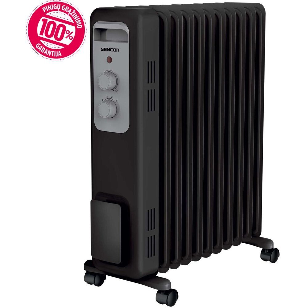 Õliradiaator SENCOR SOH 3311BK, 2300W, 11 sektsiooni hind ja info | Küttekehad | kaup24.ee