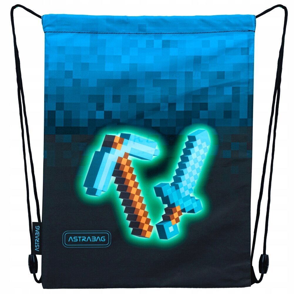 Kooli seljakott Astrabag Blue Pixel komplekt 3in1 цена и информация | Koolikotid, sussikotid | kaup24.ee