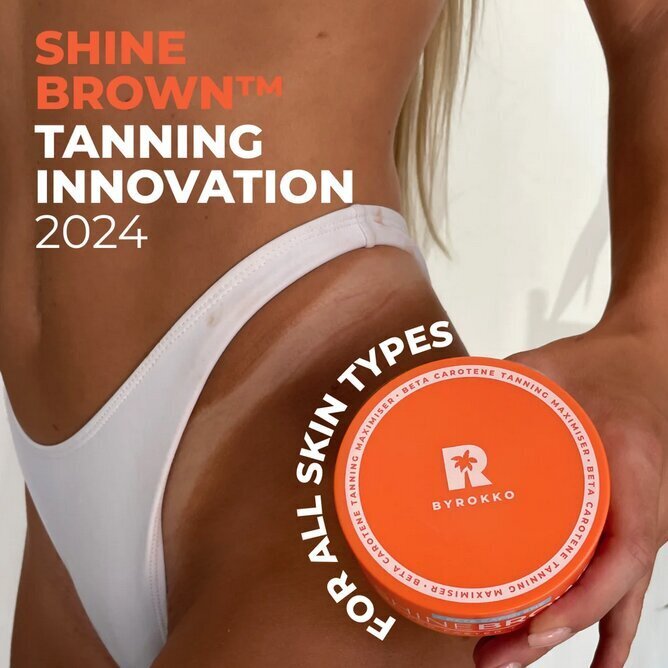 Päevituskreem Shine Brown Byrokko Beta Carotene Tanning Maximiser, 210 ml цена и информация | Päikesekreemid | kaup24.ee