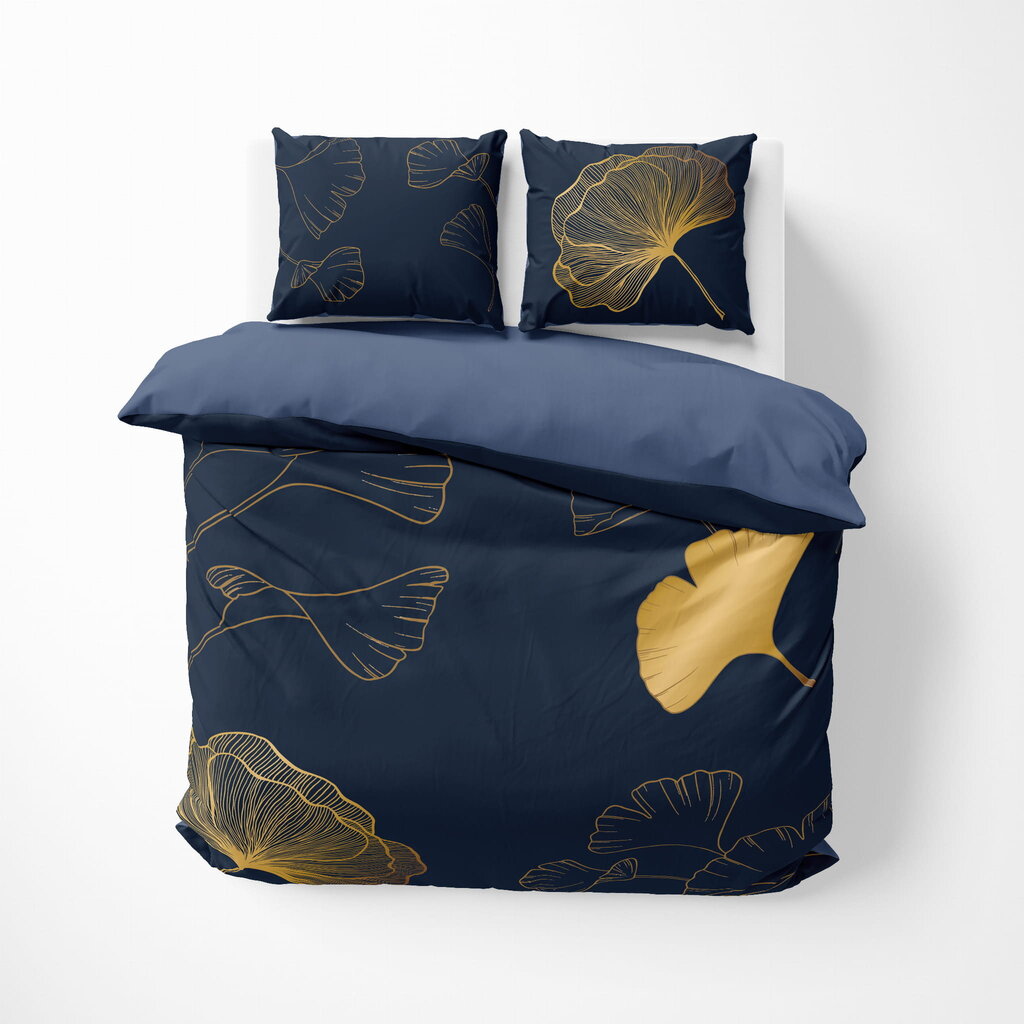 Hollandi voodipesu 160x200 Gold Leaf Flower Holland Navy Blue цена и информация | Voodipesu | kaup24.ee