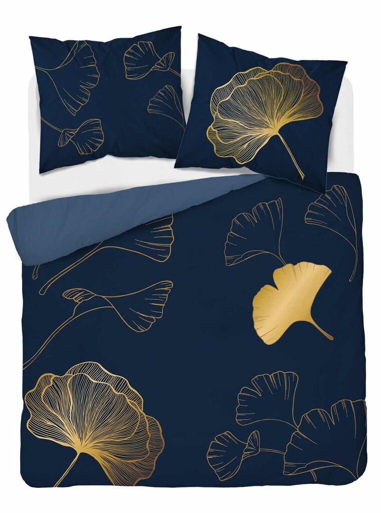 Hollandi voodipesu 160x200 Gold Leaf Flower Holland Navy Blue цена и информация | Voodipesu | kaup24.ee