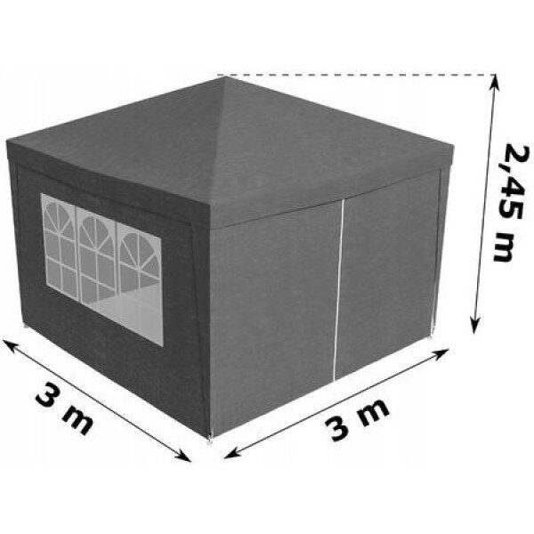 Aiamarkiis Carruzzo 3x3m hind ja info | Aiamööbli komplektid | kaup24.ee