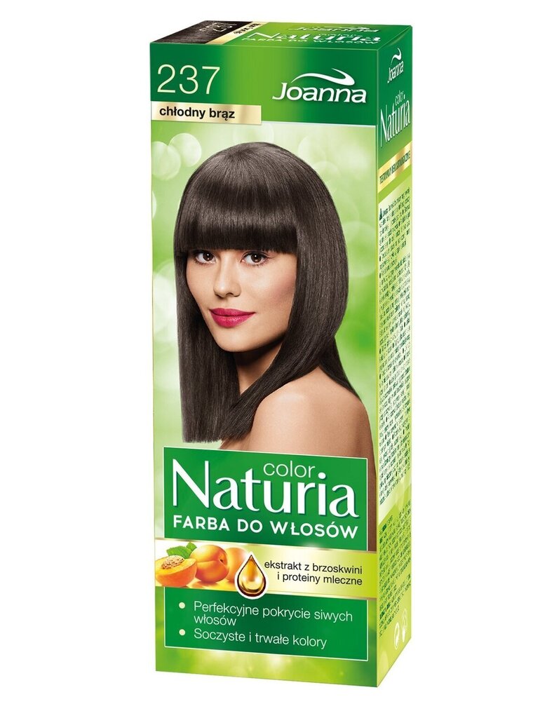 Juuksevärv Joanna Naturia Color, 237 Külm pruun цена и информация | Juuksevärvid | kaup24.ee