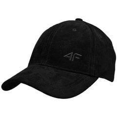 Cap with Peak 4F STRAPBACK Women's 4FAW23ACABF160-20S Black цена и информация | Женские шапки | kaup24.ee