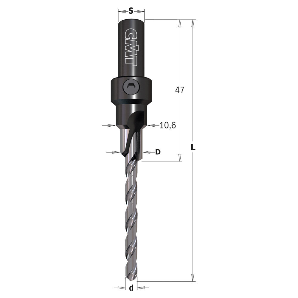 CMT X-treme 7,0 x 50 mm / TENIFER-kattega / parempoolne puurimispiiritus цена и информация | Akutrellid ja akukruvikeerajad | kaup24.ee