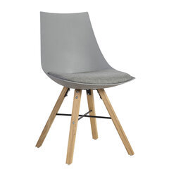 Комплект из 2-х стульев Seiko, серый/цвет дуба цена и информация | Стулья для кухни и столовой | kaup24.ee
