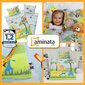 Aminata Kids Laste voodipesu 100 x 135 cm, Jungle motiiv цена и информация | Beebide ja laste voodipesu | kaup24.ee