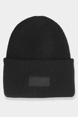 Women's Winter Hat with 4F Logo 4FAW23ACAPF295-20S Black 29485-48 цена и информация | Мужские ботинки | kaup24.ee