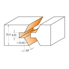 CMT Keele ja soonte komplekt S12 mm PROFIIL B hind ja info | Freesid | kaup24.ee