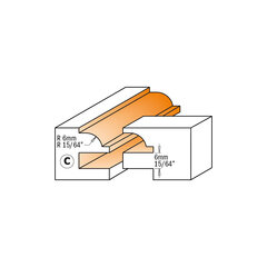 CMT Keele ja soonte komplekt S12 mm PROFIIL C hind ja info | Freesid | kaup24.ee